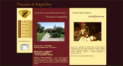 Desktop Screenshot of penzion-ukaplicky-znojmo.cz